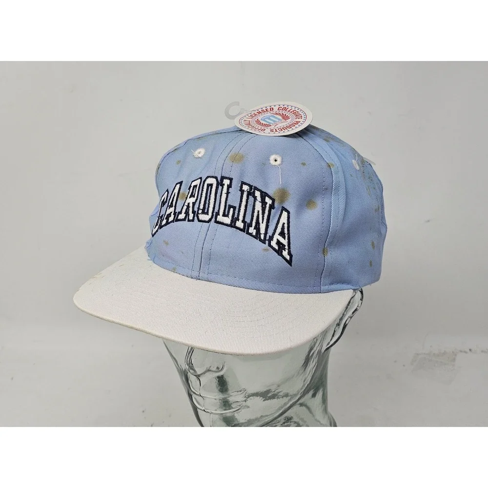 VINTAGE North Carolina Tar Heels Hat Cap Snap Back Mens One Size NCAA Football